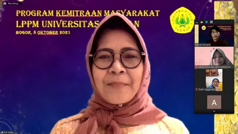 Program Kemitraan Masyarakat-LPPM Universitas Pakuan bersama Enviromoms Bogor